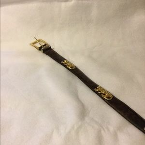 PD⬇️ Vintage 80s tortoiseshell leopard belt size S